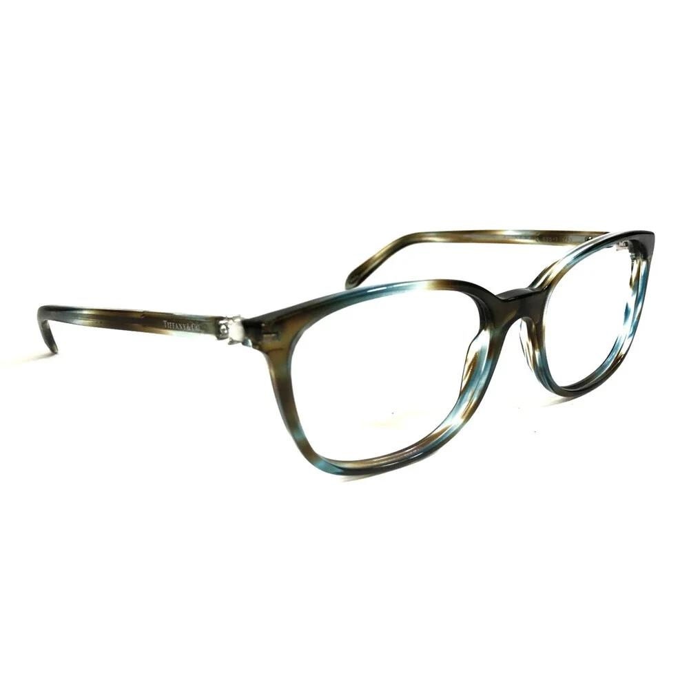 Tiffany & Co. Eyeglasses Frames TF2109-H-B 8124 Brown Blue Pearls 53-17-140